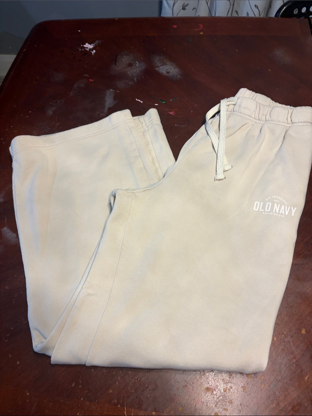 Old Navy Kids Beige Drawstring Joggers